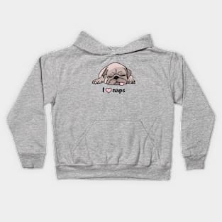 French Bulldog Puppy Loves Naps Kids Hoodie